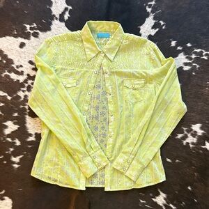 Lime Green Western Shirt